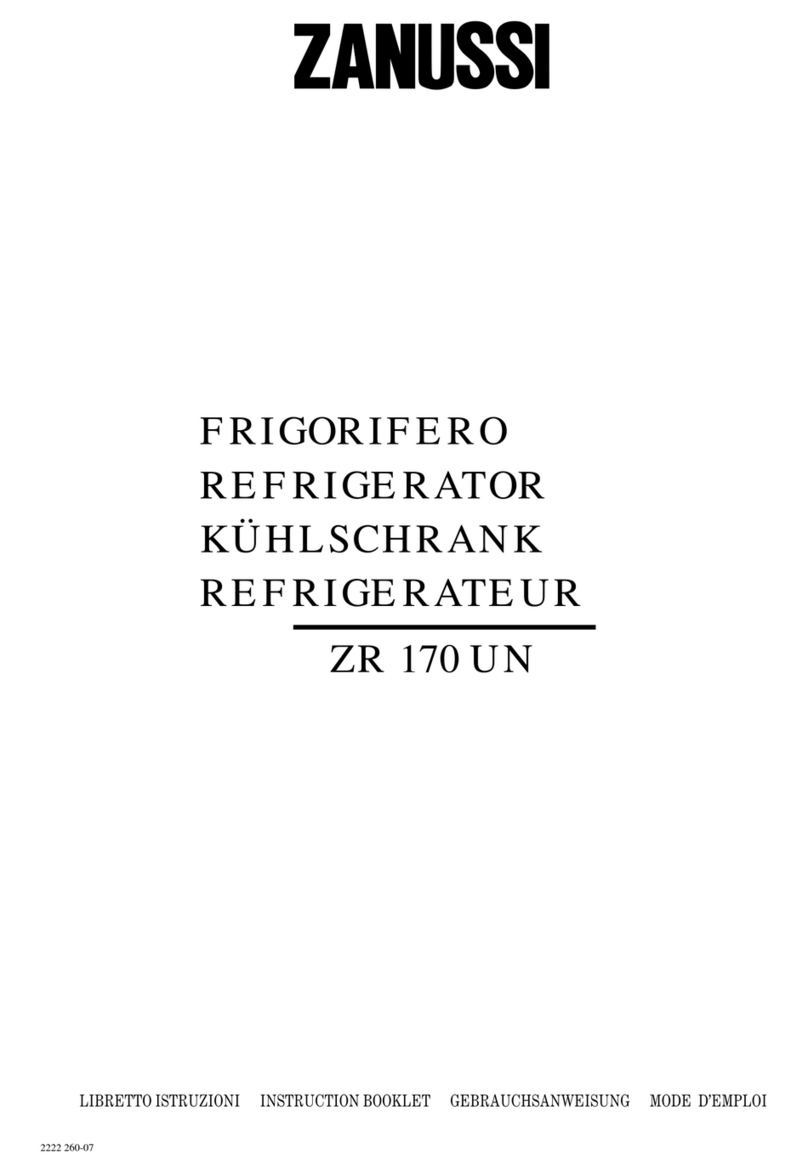 Zanussi ZR 170 UN Instruction booklet