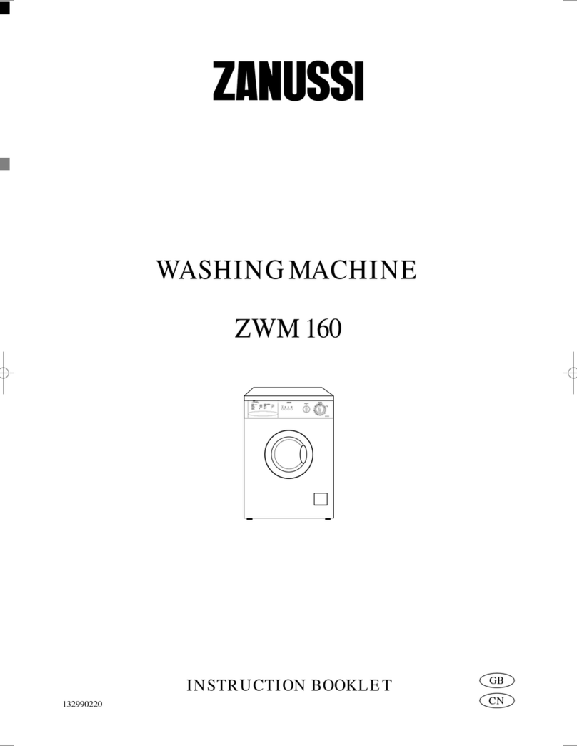 Zanussi ZWM 160 Instruction booklet