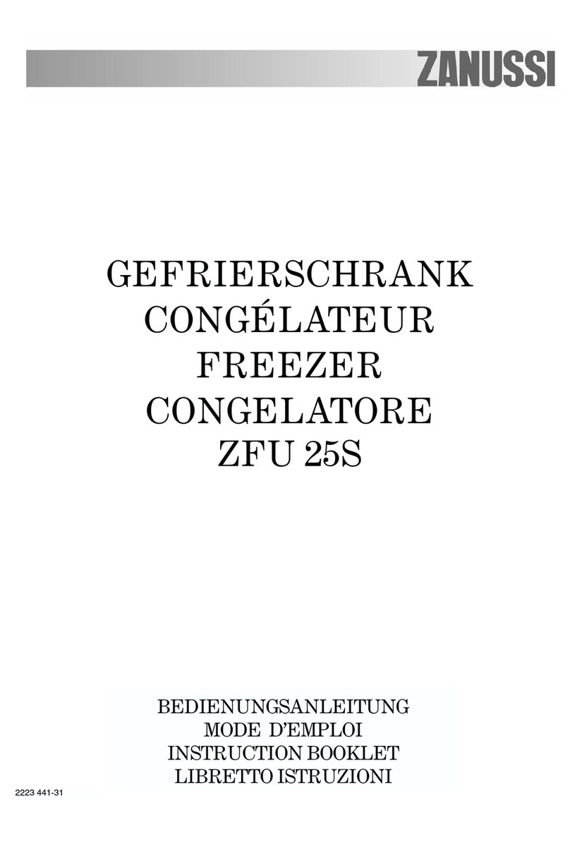 Zanussi ZFU 25S Instruction booklet