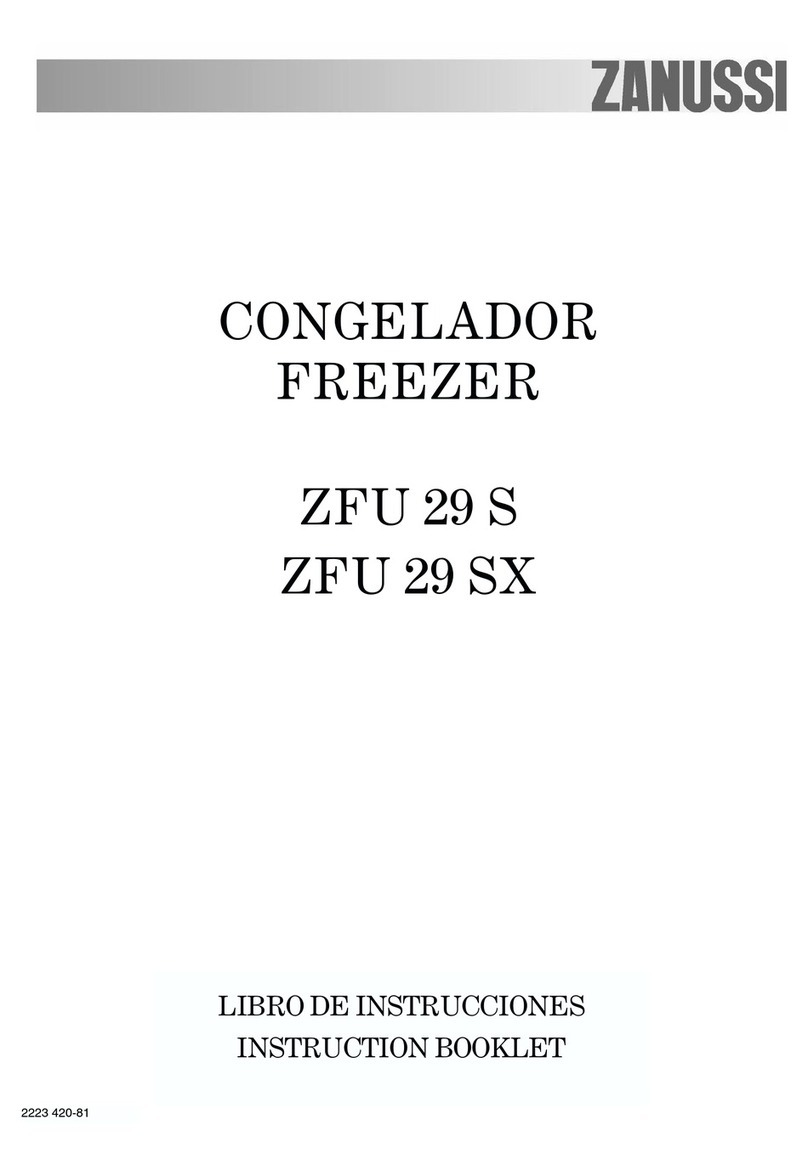 Zanussi ZFU 29 SX Instruction booklet