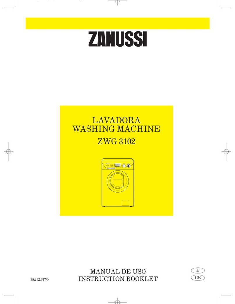 Zanussi ZWG 3102 Instruction booklet