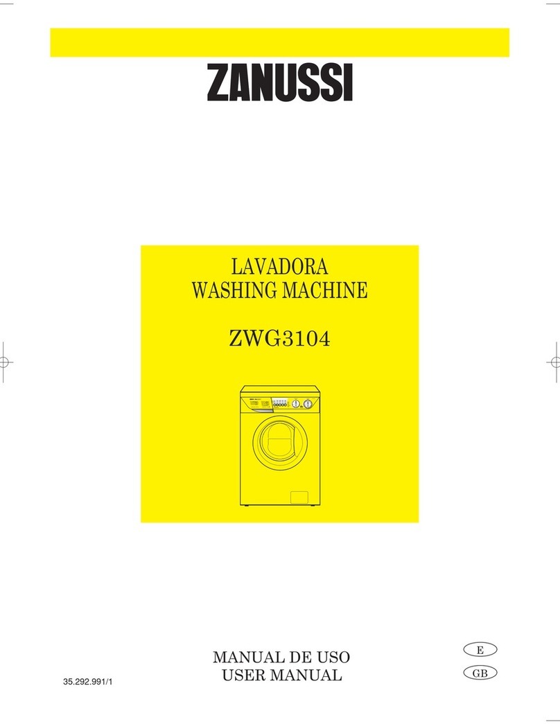 Zanussi ZWG3104 User manual Zanussi ZWG3104 User manual