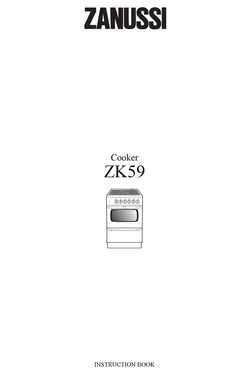 Zanussi ZK59 Instruction book