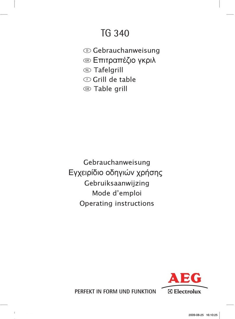 AEG Electrolux TG340 operating instructions