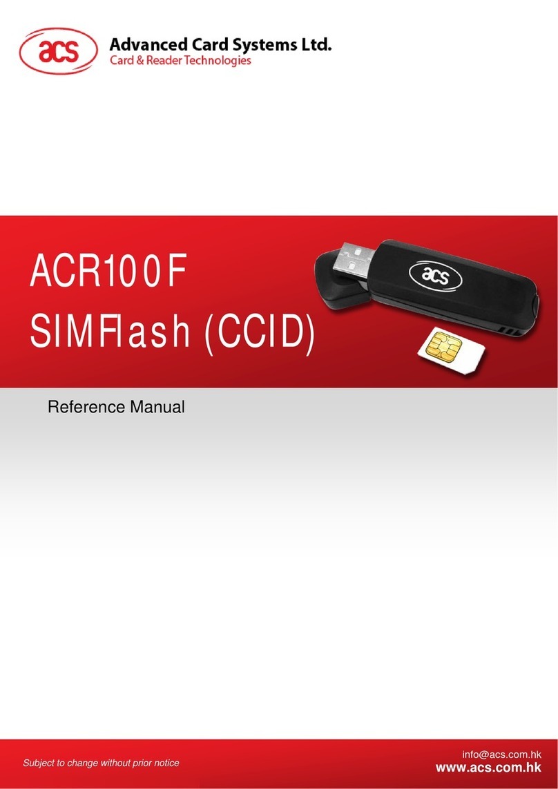 ACS ACR100F Reference manual