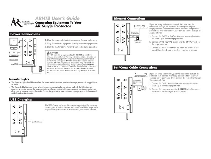 Acoustic Research ARHT8 user guide