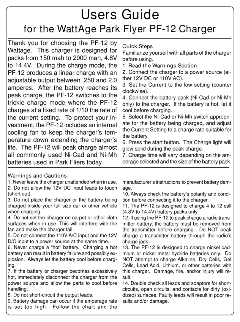 WATT AGE PF-12 user guide