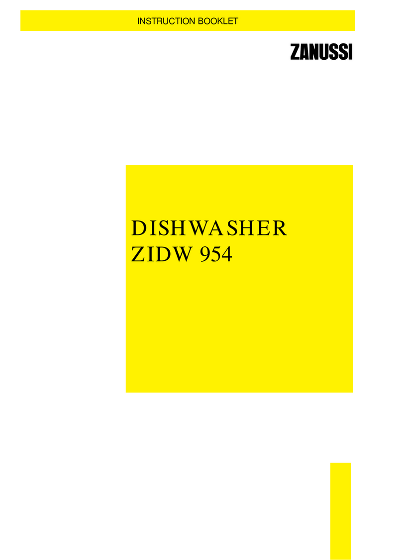 Zanussi ZIDW 954 User manual