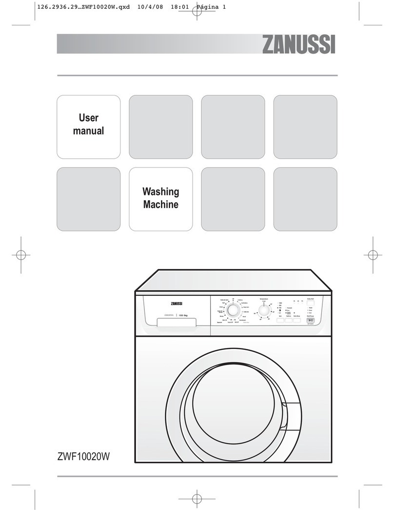 Zanussi ZWF 10020W User manual Zanussi ZWF 10020W User manual