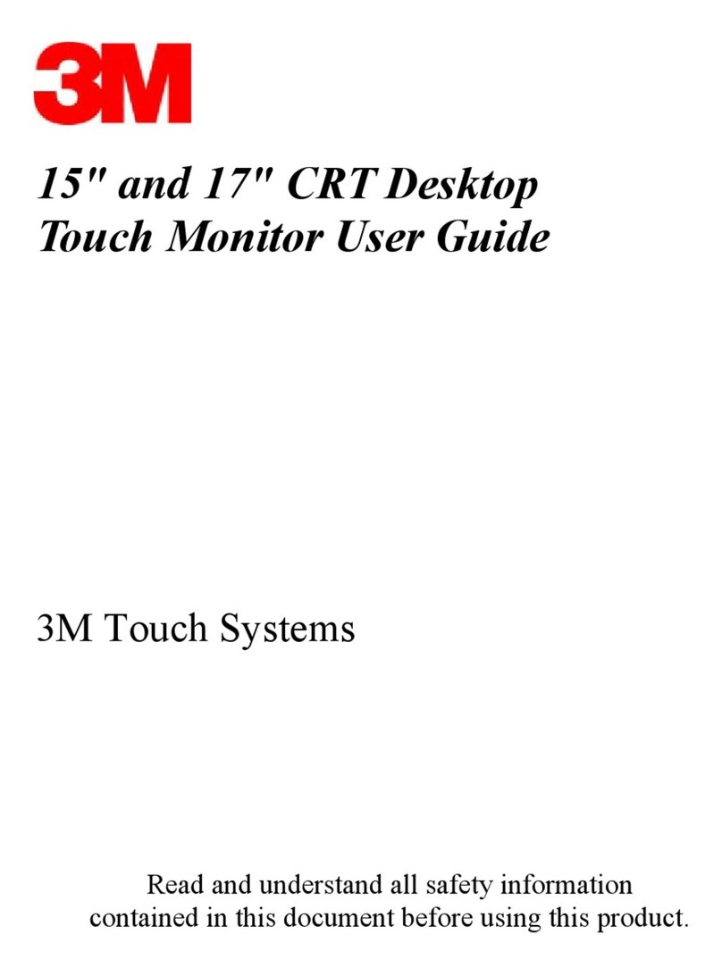 3M CRT Touch Monitor User manual