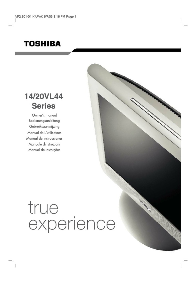Toshiba 14VL44 Series owner's manual