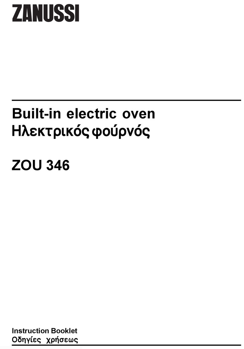 Zanussi ZOU 346 Instruction booklet