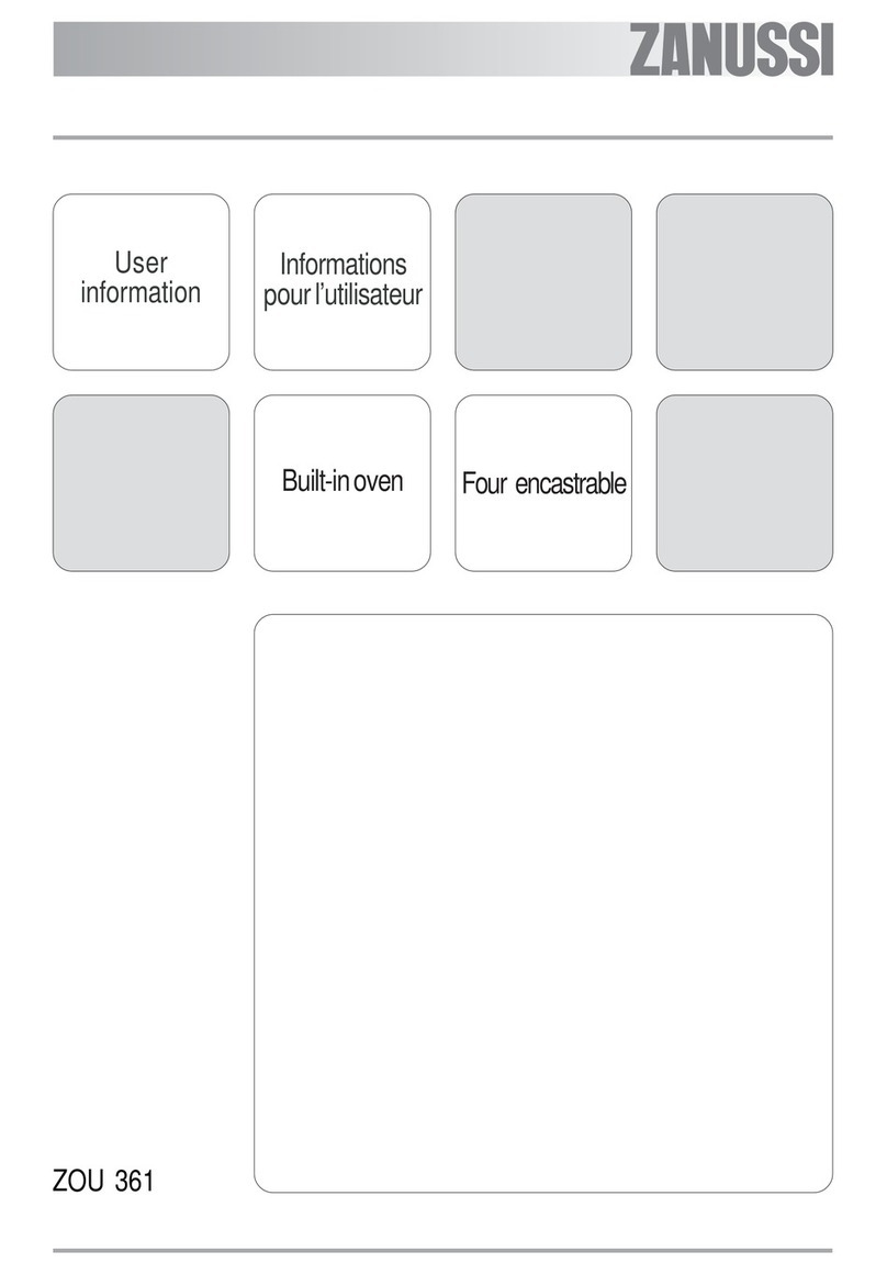 Zanussi ZOU 361 User information