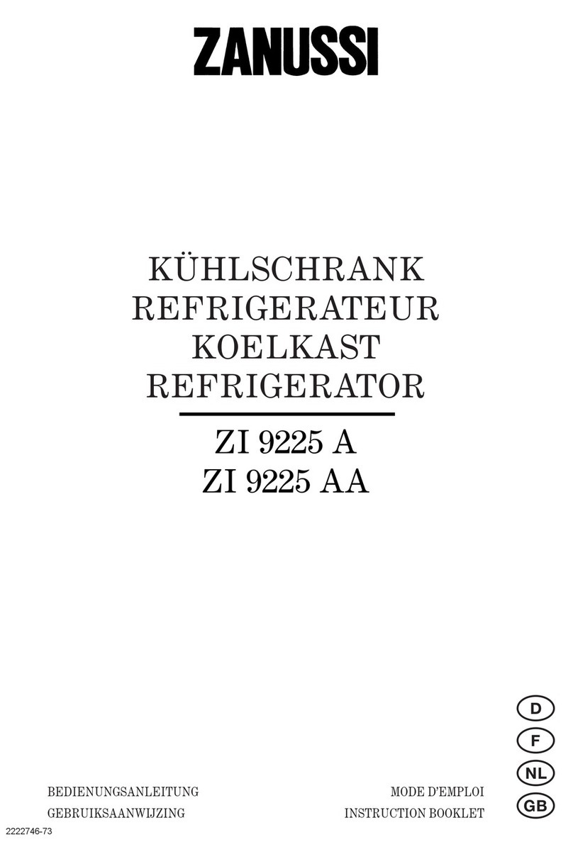 Zanussi ZI 9225 AA User manual Zanussi ZI 9225 AA User manual