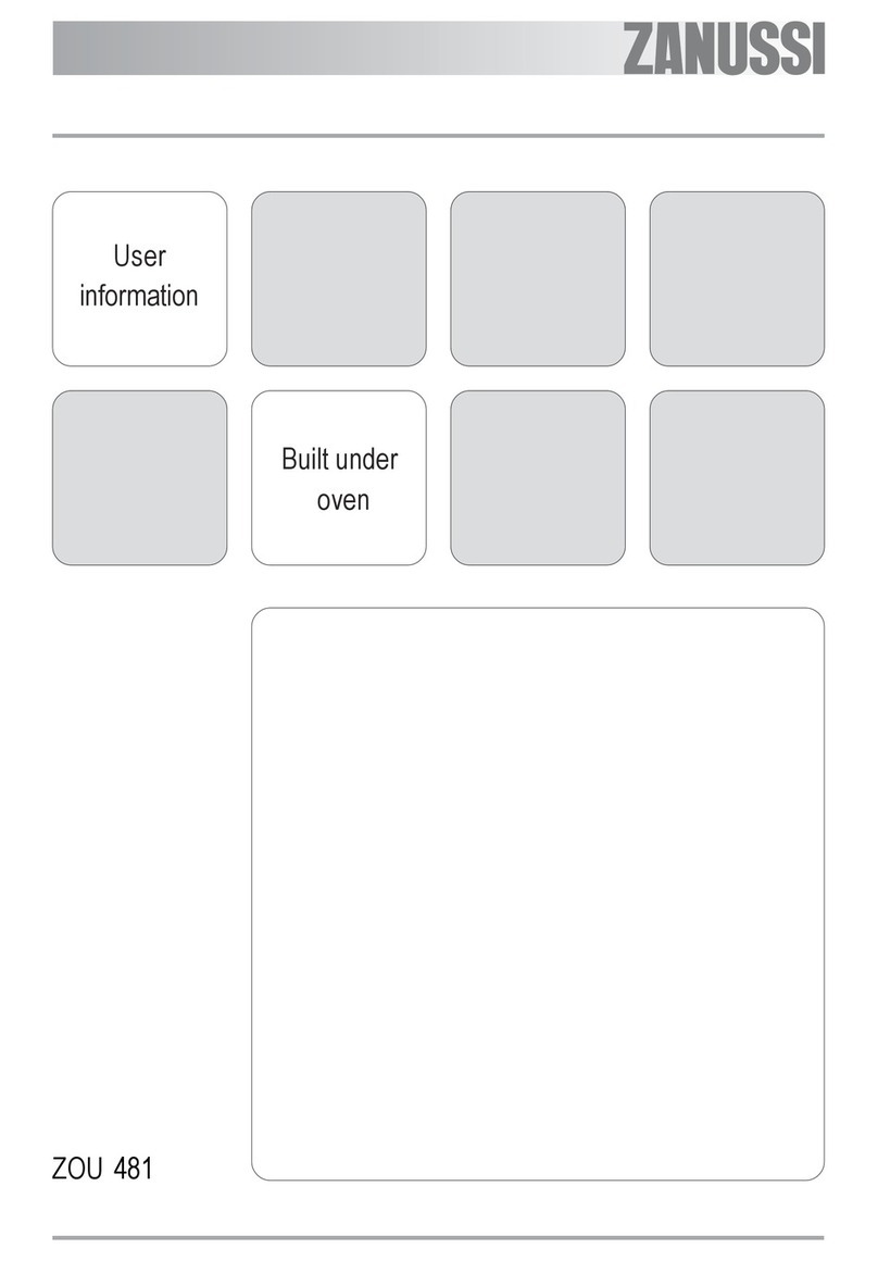 Zanussi ZOU 481 User information