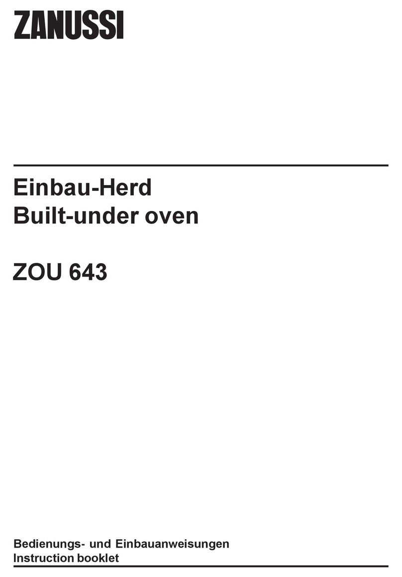 Zanussi ZOU 643 Instruction booklet