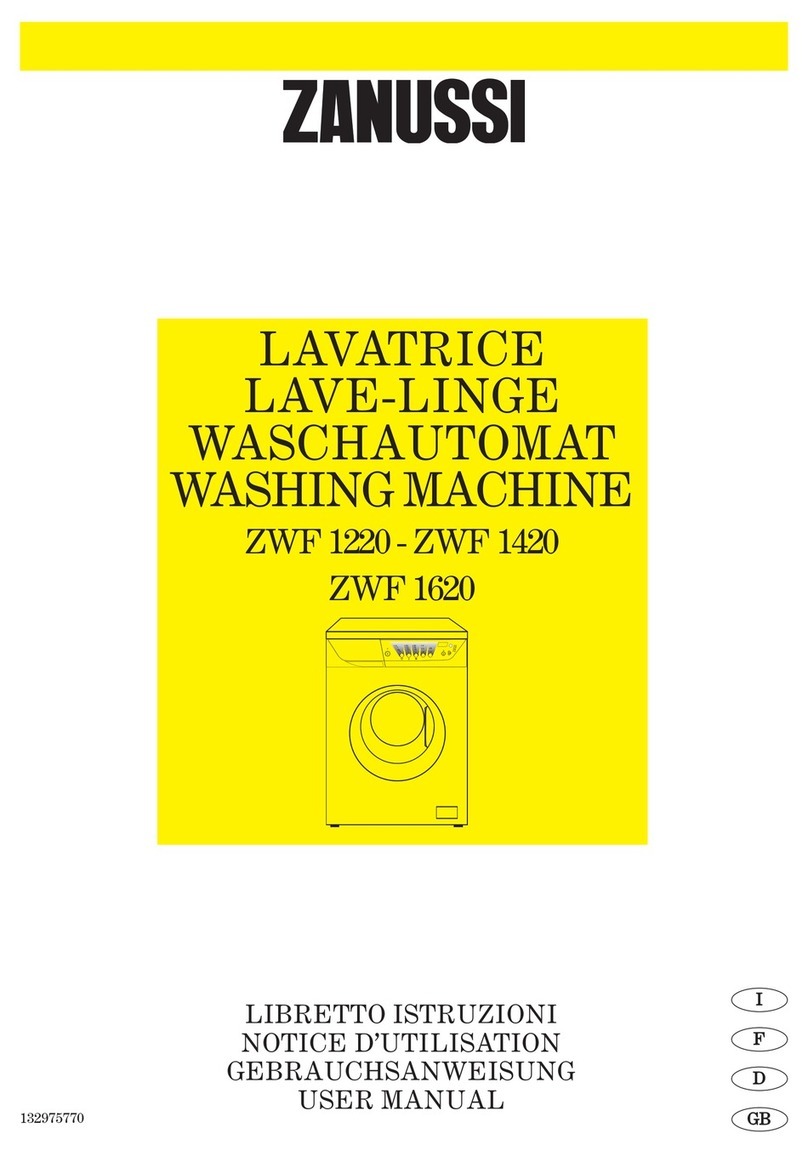 Zanussi ZWF 1620 user manual
