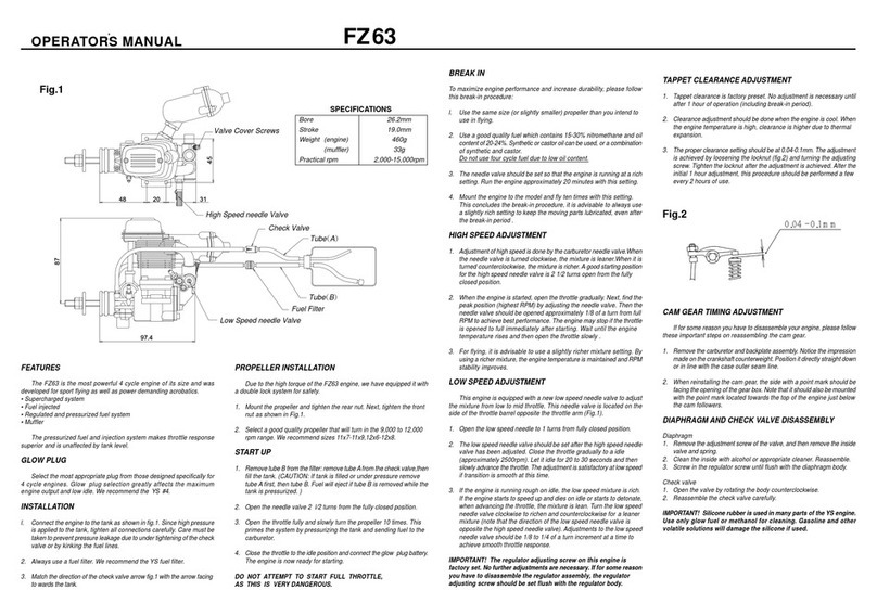 YS FZ63 Operator's manual