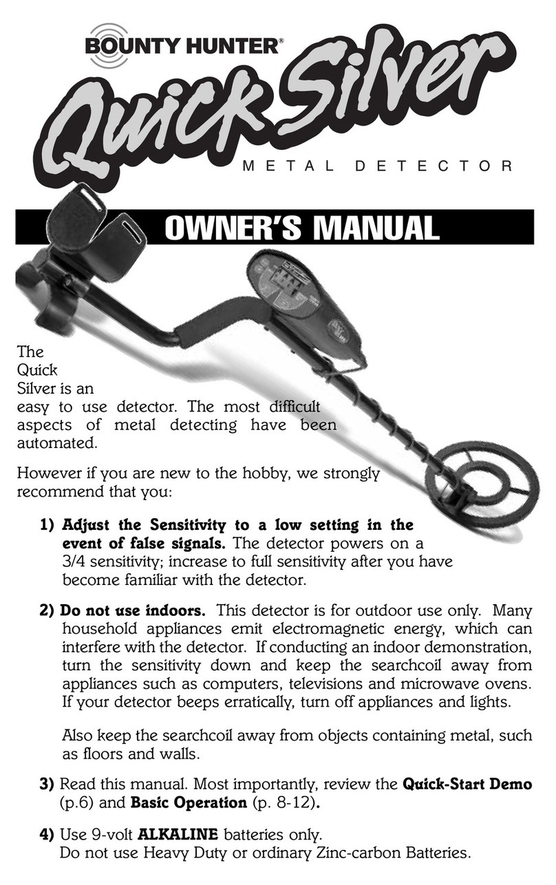 Bounty Hunter Quick Silve owner's manual