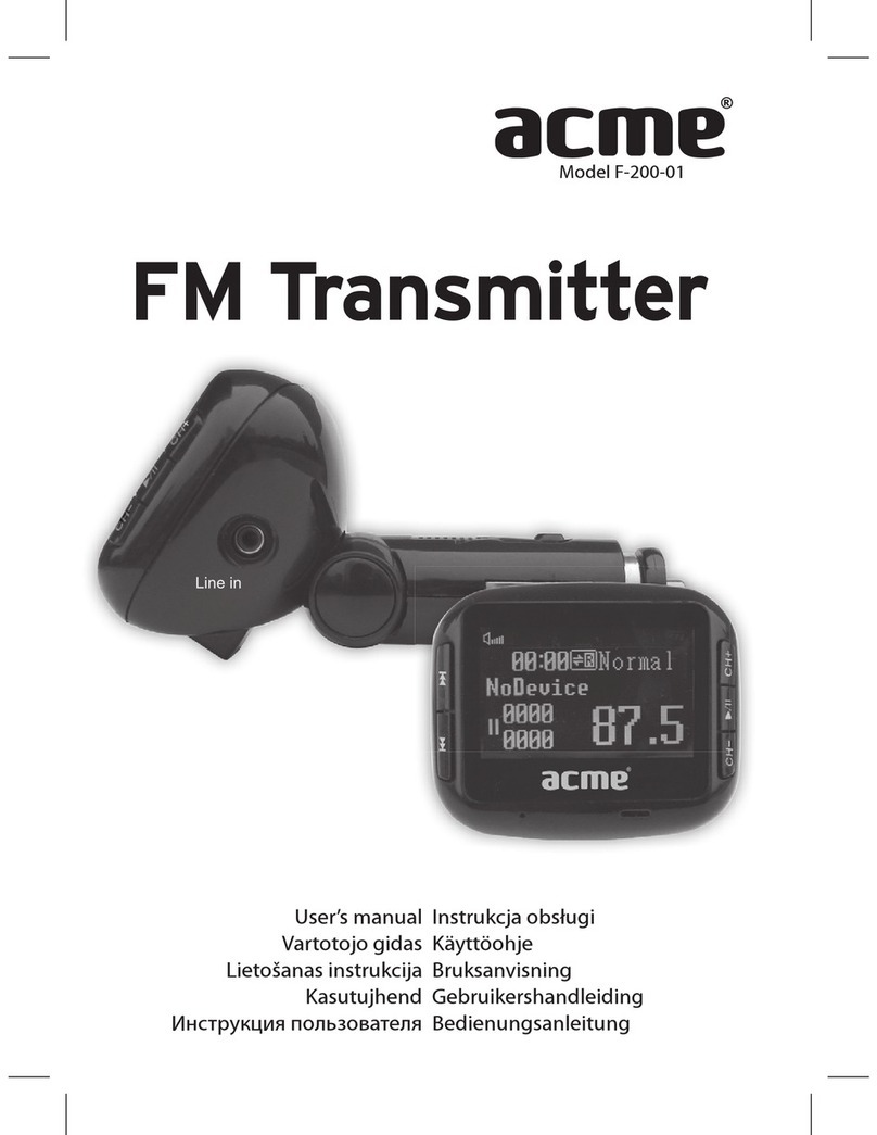 ACME F-200-01 user manual