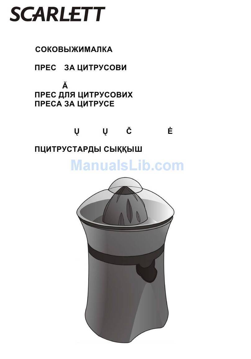 Scarlett SC-1012 instruction manual