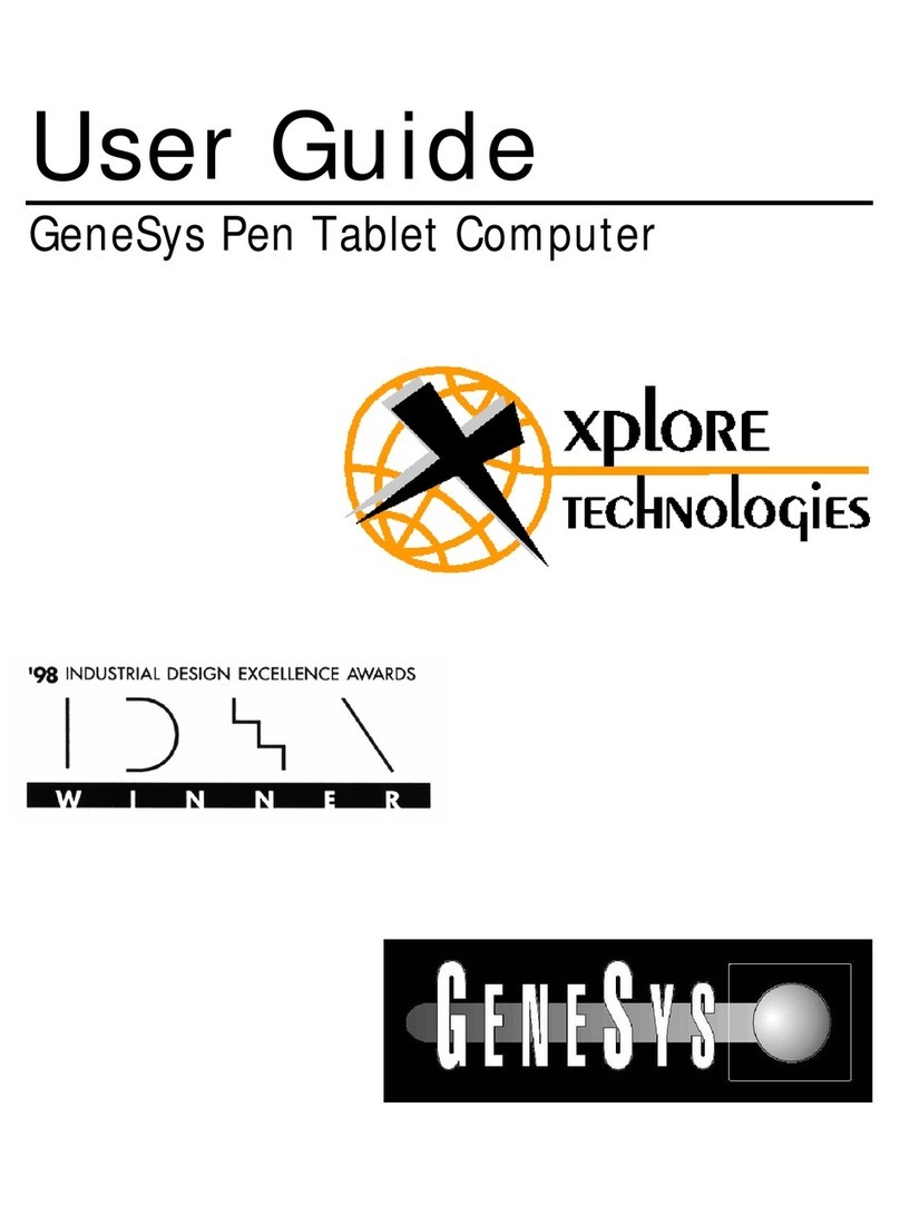 XPLORE TECHNOLOGIES GeneSys User manual XPLORE TECHNOLOGIES GeneSys User manual