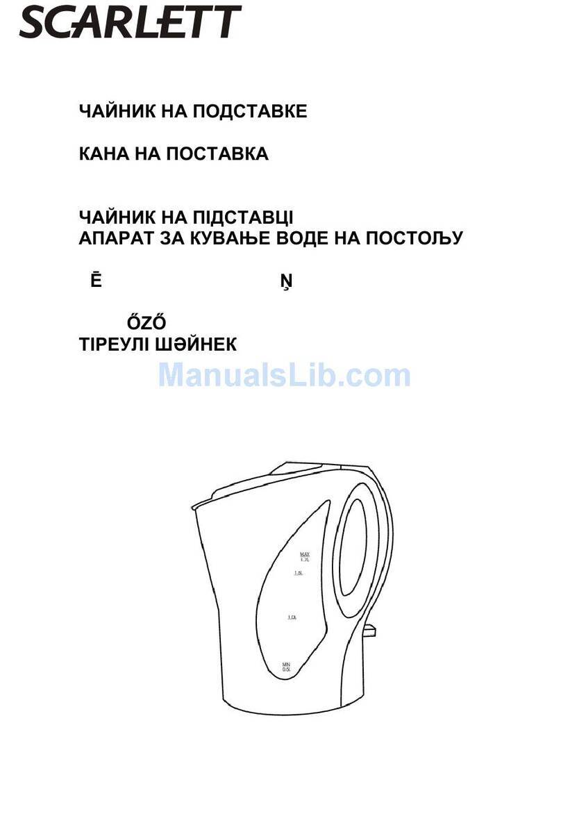 Scarlett SC-026 User manual