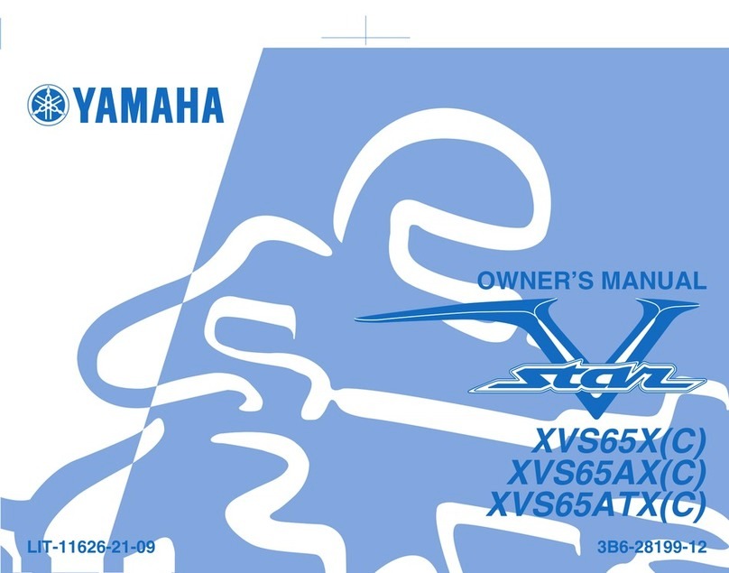 Yamaha V-star XVS65X User manual