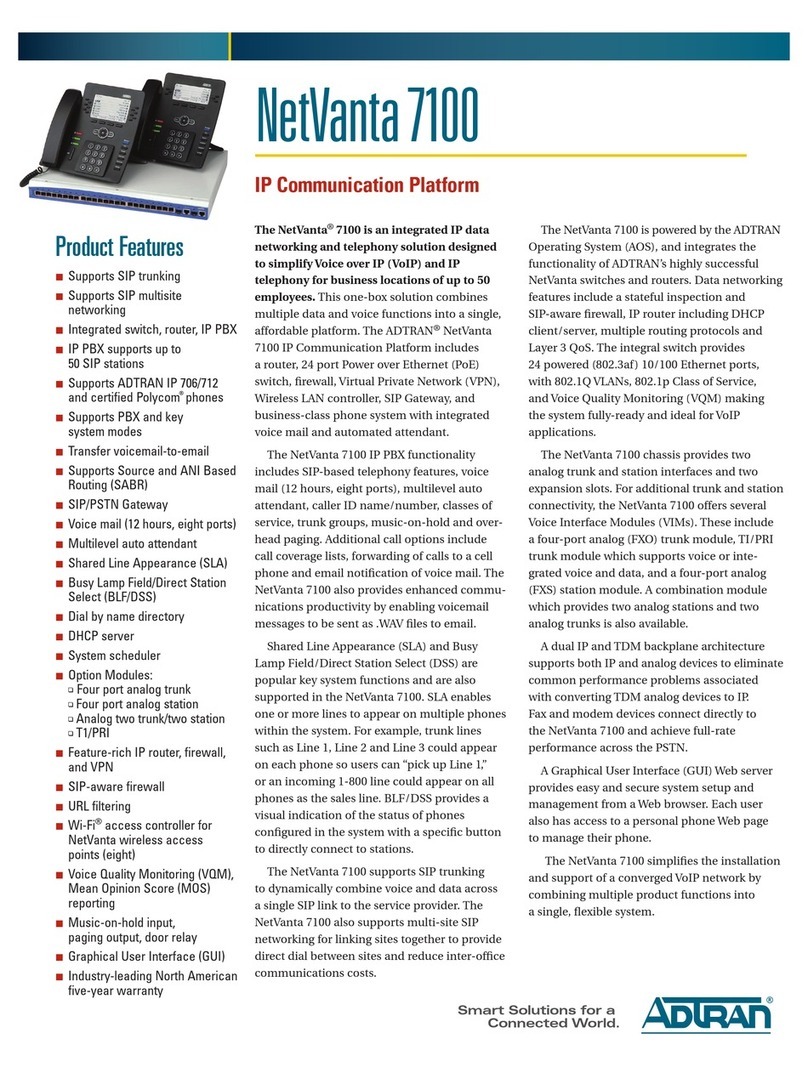 ADTRAN NetVanta 7100 Product specifications