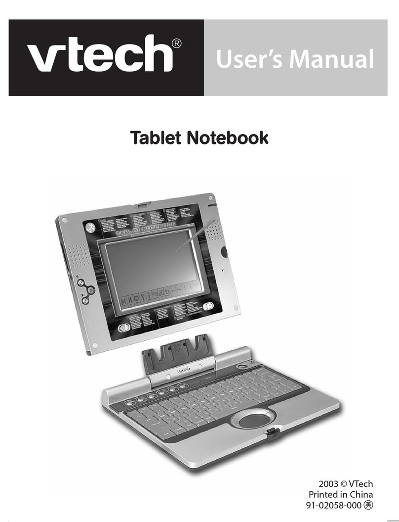 V-tech Tablet Notebook User manual