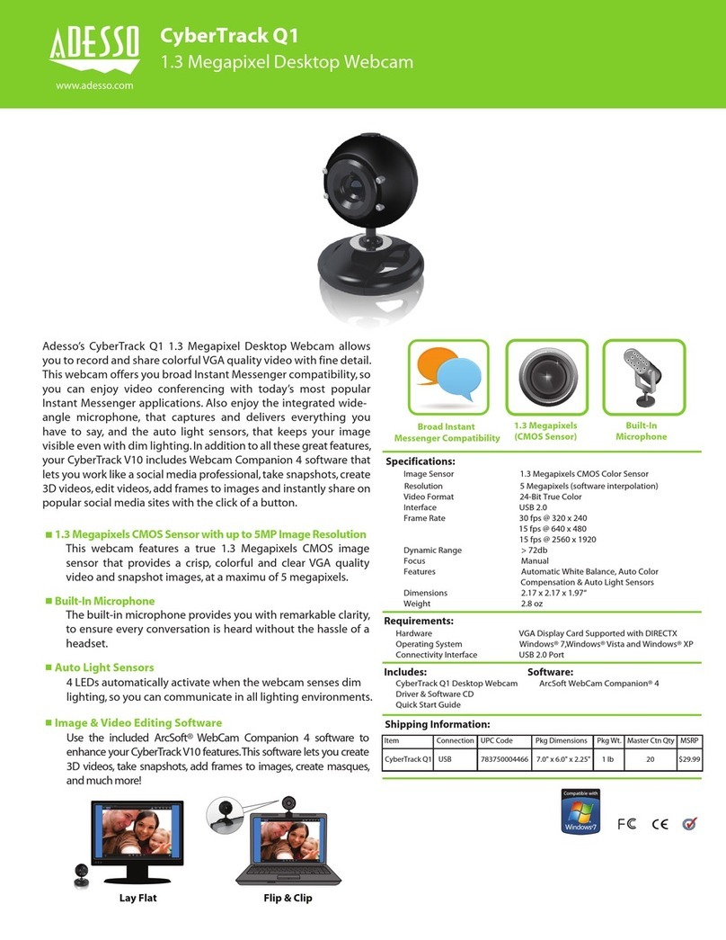 Adesso CyberTrack Q1 Information sheet