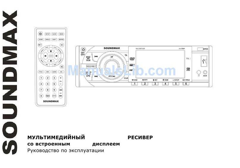 SoundMax SM-CMD3008 instruction manual
