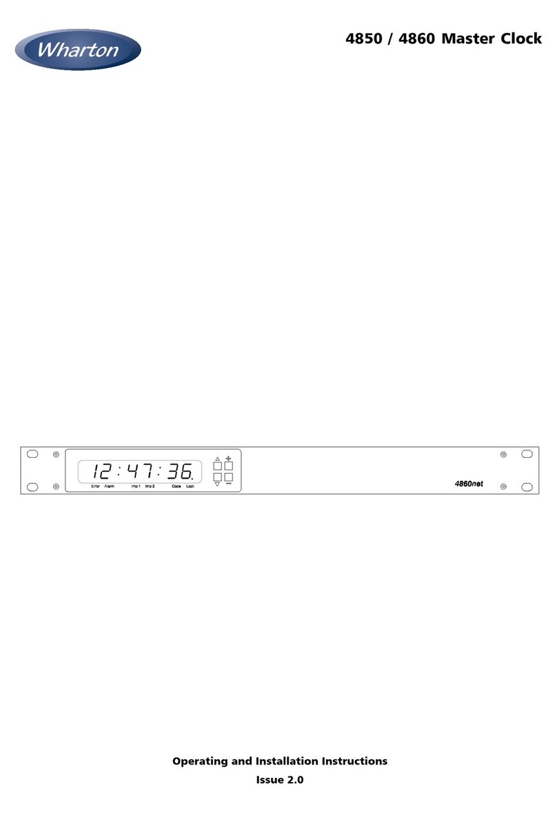 WHARTON 4860 User manual