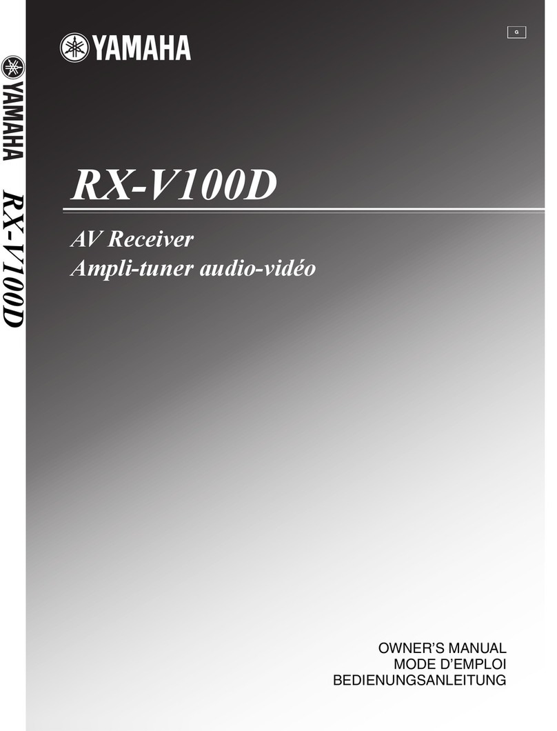 Yamaha RX-V100D User manual