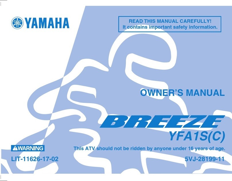 Yamaha BREEZE YFA1S owner's manual