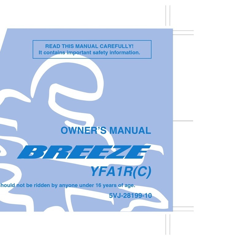Yamaha BREEZE YFA1R owner's manual