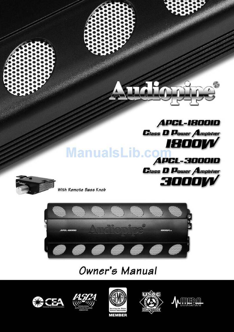 Audiopipe APCL-1800ID User manual