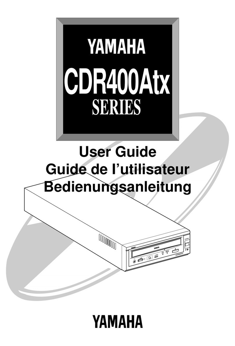 Yamaha CDR400Atx Series User manual