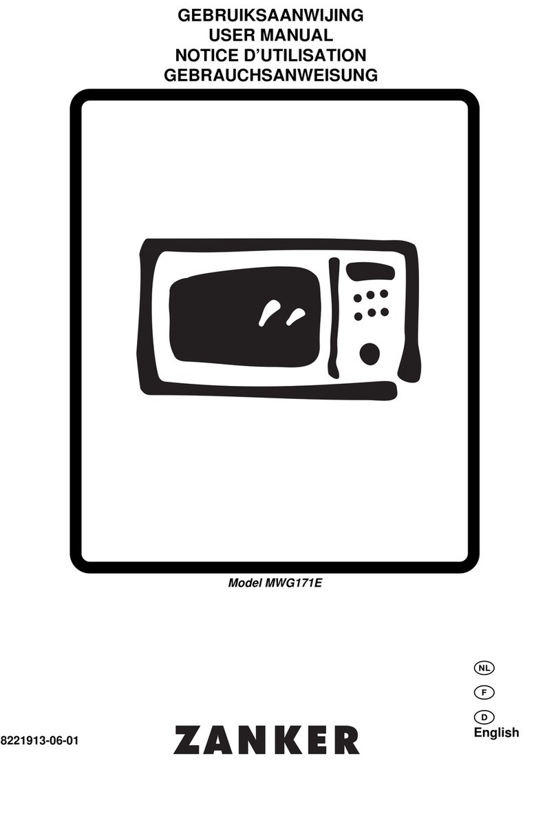 ZANKER MWG171E User manual