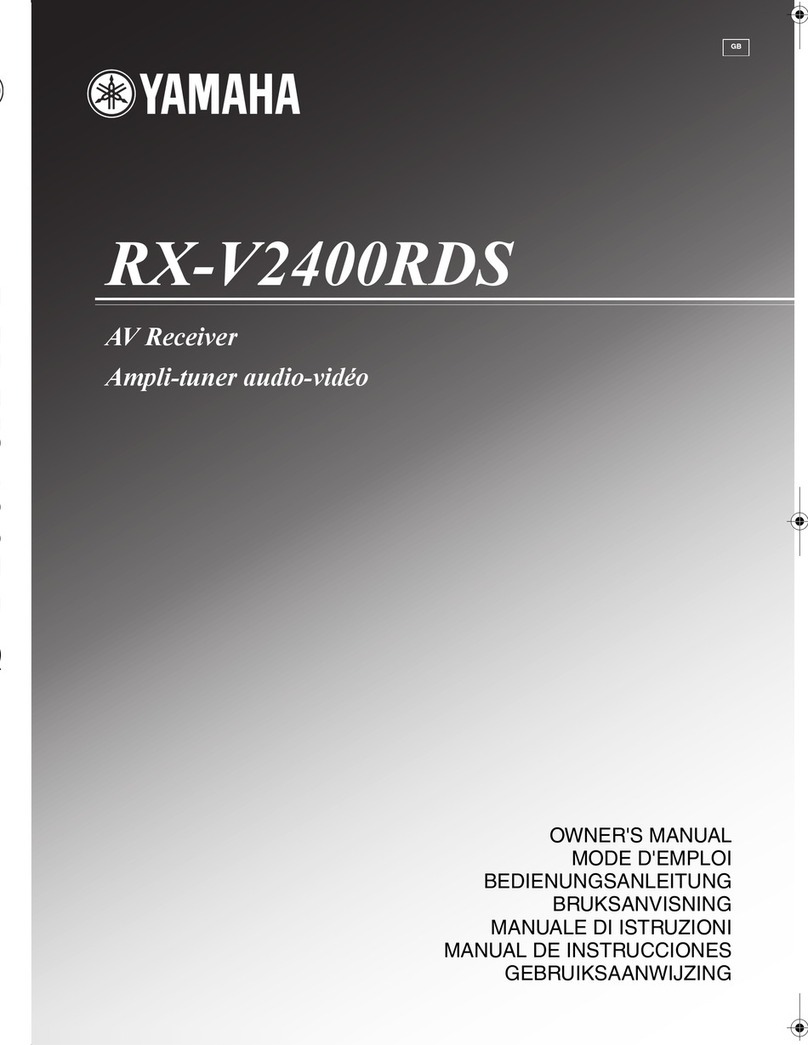 Yamaha RX-V2400RDS owner's manual