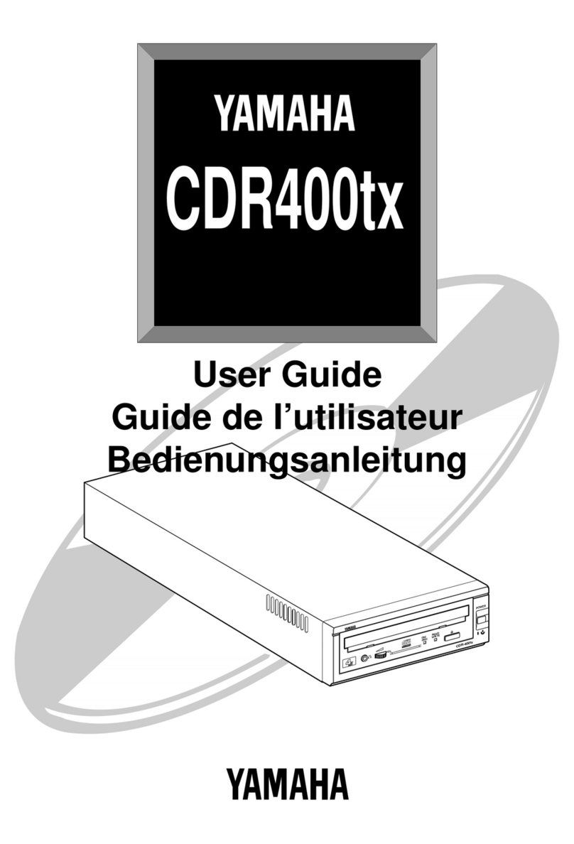 Yamaha CDR400tx user guide