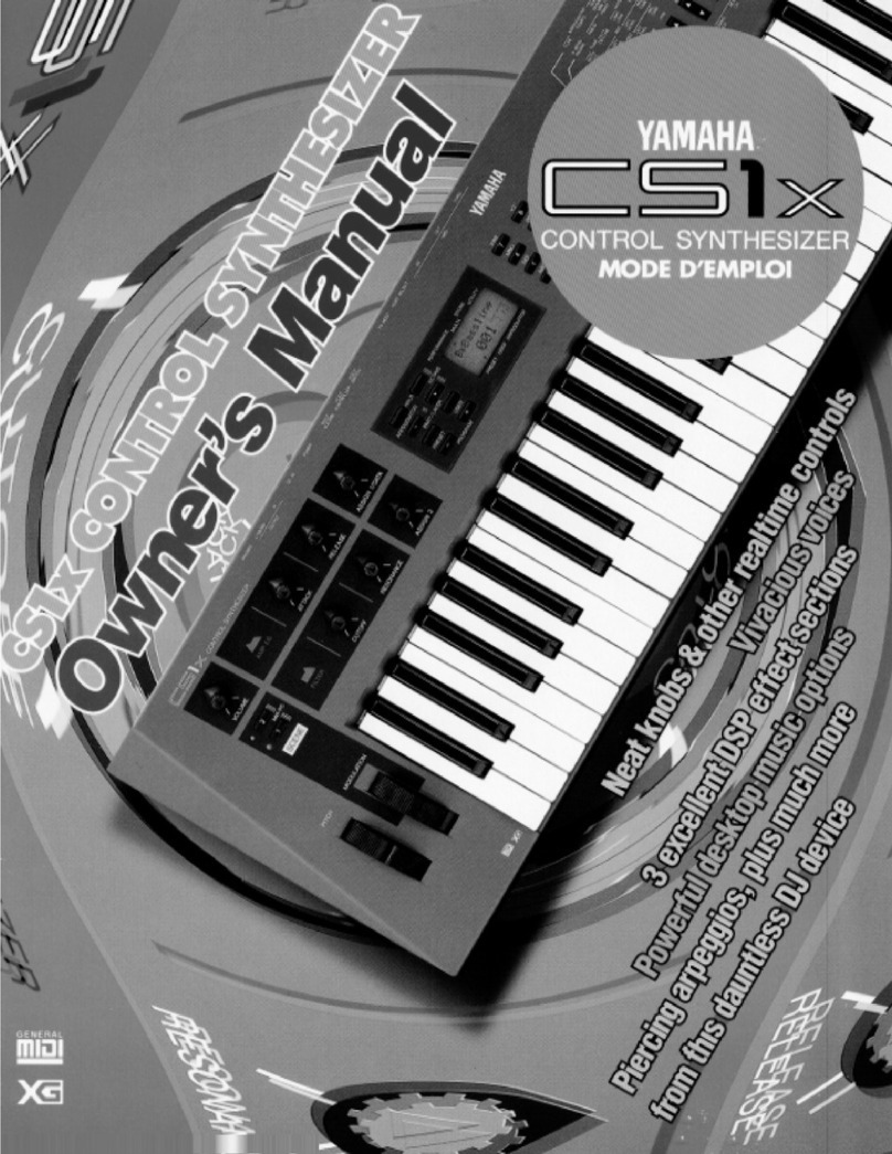 Yamaha CS1X Assembly instructions