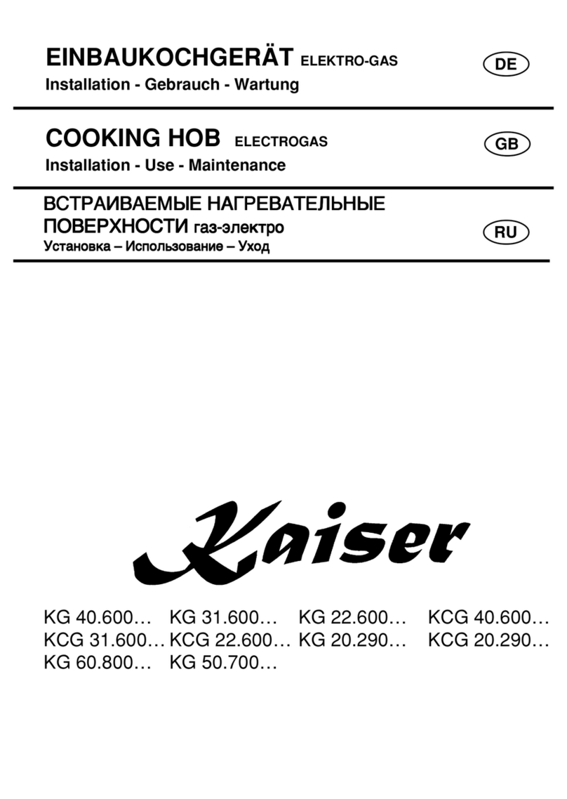 Kaiser KCG 20.290 Series Instructions for use