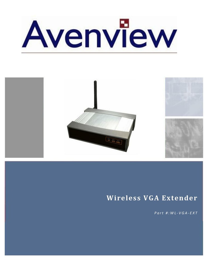 Avenview WL-VGA-EXT Specification sheet