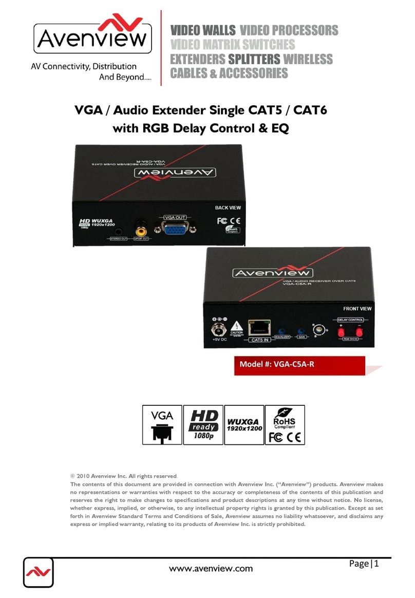 Avenview VGA-C5A-R User manual
