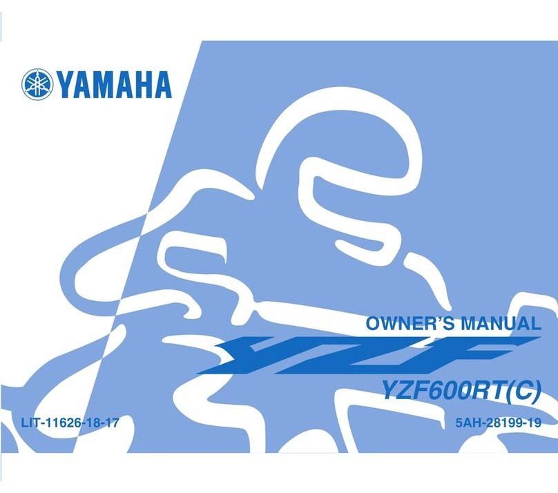 Yamaha YZF600RT owner's manual