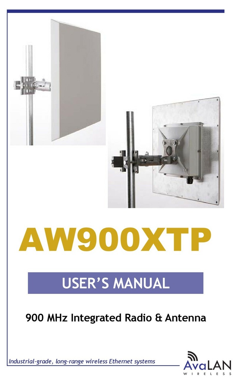 AvaLAN AW900XTP user manual