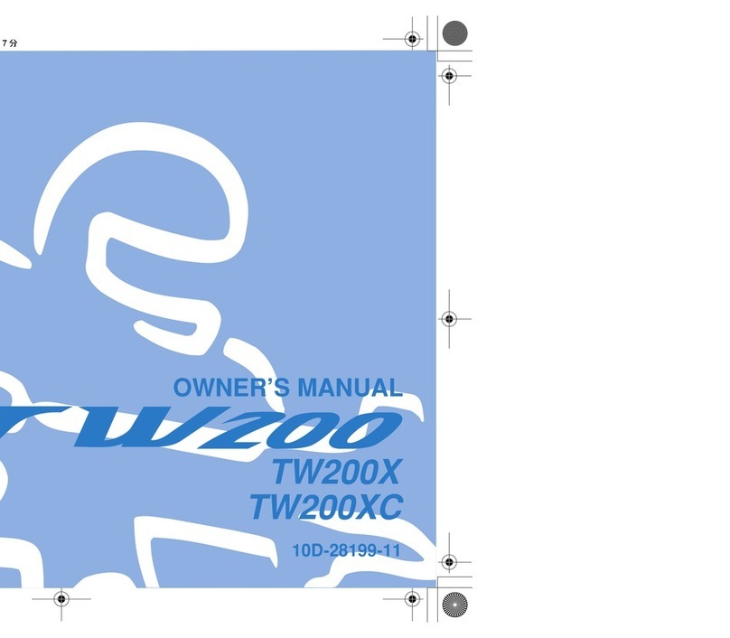 Yamaha TW200 User manual