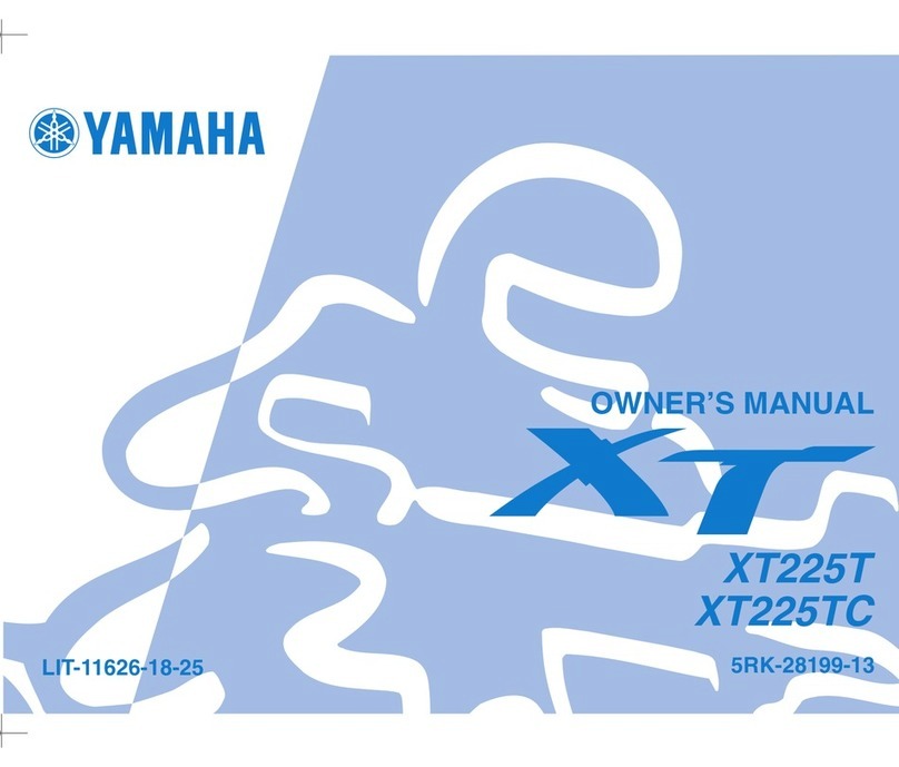 Yamaha XT225T owner's manual