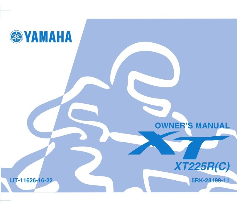 Yamaha XT225R User manual